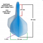 3 SET DARTSAN ENTEGRE DART ŞAFT-KANAT SETİ MAVİ TÜRK MALI 
