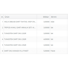 HEC BUTİK DART SET